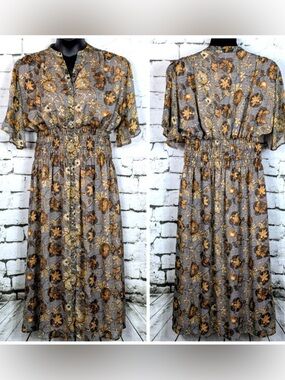 Nottoway Cinch Dress in Moonlight Gold